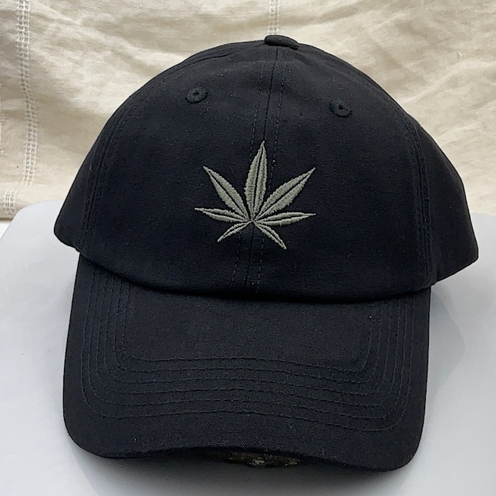Lucky Highest Quality Stainstitch Black Baseball Cap, Adjustable Head Size.